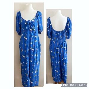 Nobody’s Child Puff Sleeve Floral Jumpsuit boho cottagecore festival vacation